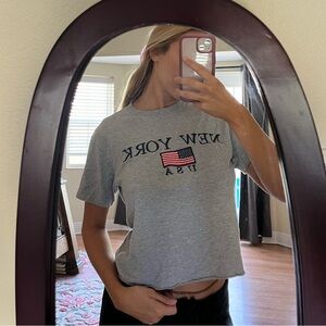 Cropped New York USA baby T
